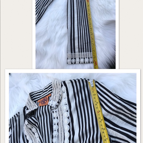 Tory Burch Striped Print Tunic - Picture 4 of 8